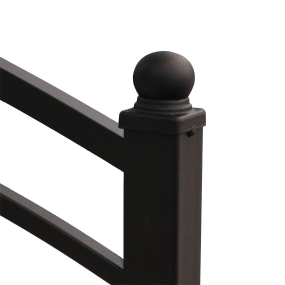 Մահճակալ HOBEL LANA-02 90X200 LM METAL BLACK/BLACK (3) 