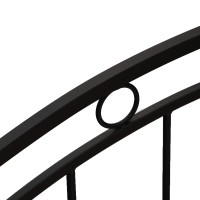 Bed HOBEL LANA-02 90X200 LM METAL BLACK/BLACK (3) 