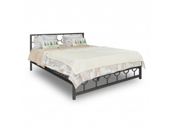 Մահճակալ HOBEL SOME CIRCLE 160x200 METAL BLACK/LM (3) 