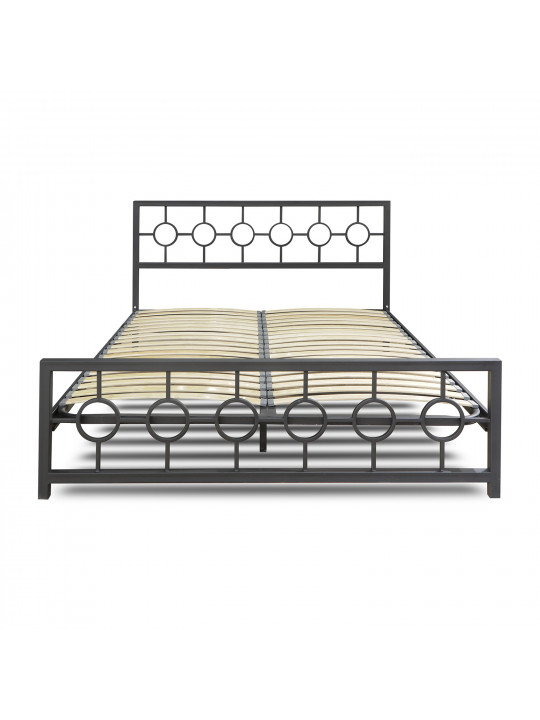 Մահճակալ HOBEL SOME CIRCLE 160x200 METAL BLACK/LM (3) 