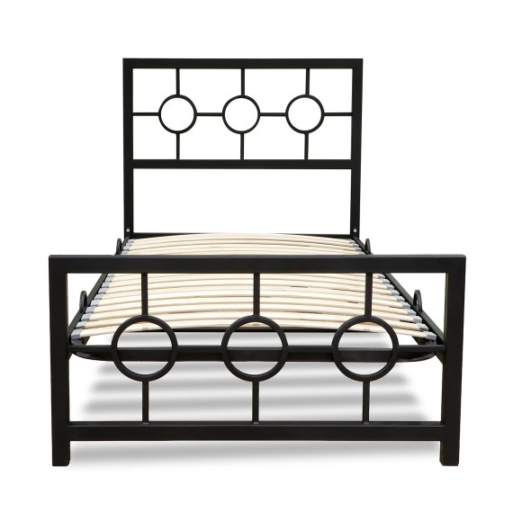 Кровать HOBEL SOME CIRCLE 90x200 METAL BLACK/LM (3) 