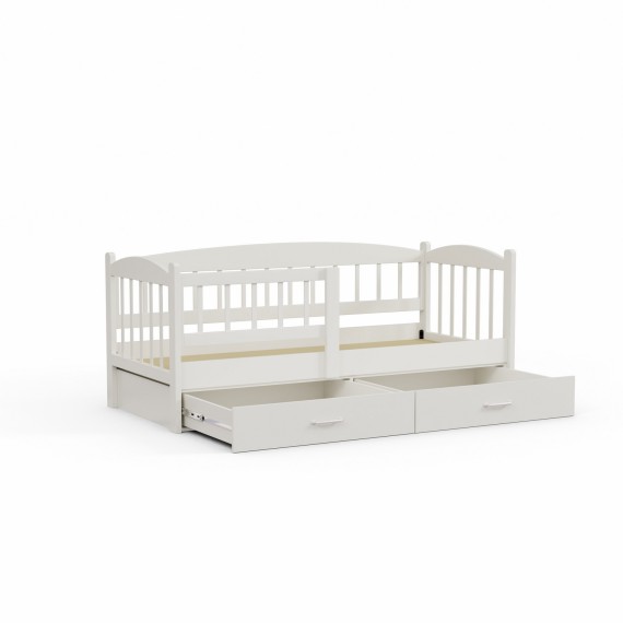 Детский кровать HOBEL TEDDY 80X190 WHITE SHELF (5) 