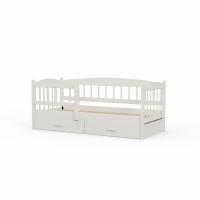 Bed for children HOBEL TEDDY 80X190 WHITE SHELF (5) 