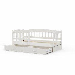 Bed for children HOBEL TEDDY 80X190 WHITE SHELF (5) 