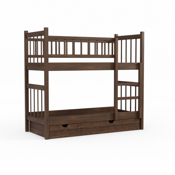 Bed for children HOBEL TWO-STOREY EX-B53 SHELF 90X190 BROWN PIGMENT/K090 (8) 