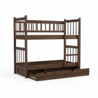 Bed for children HOBEL TWO-STOREY EX-B53 SHELF 90X190 BROWN PIGMENT/K090 (8) 