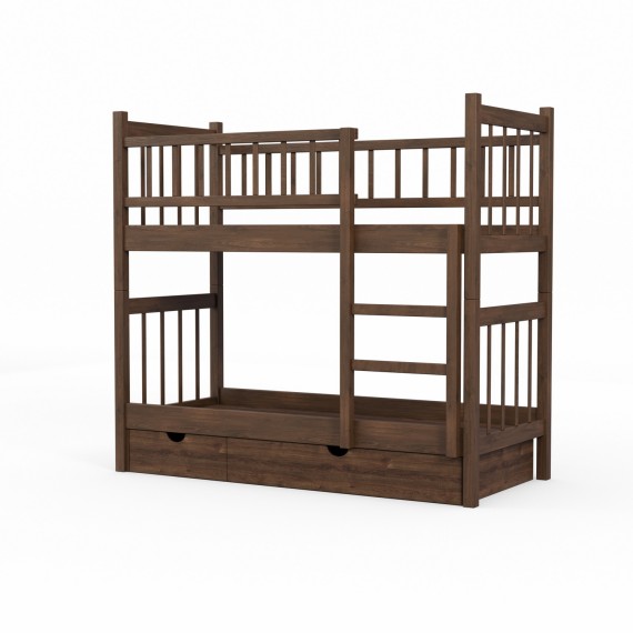 Bed for children HOBEL TWO-STOREY EX-B53 SHELF 90X190 BROWN PIGMENT/K090 (8) 