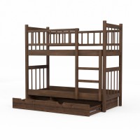 Bed for children HOBEL TWO-STOREY EX-B53 SHELF 90X190 BROWN PIGMENT/K090 (8) 