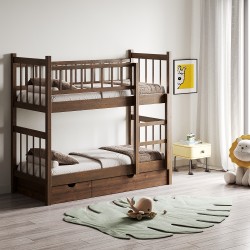 Bed for children HOBEL TWO-STOREY EX-B53 SHELF 90X190 BROWN PIGMENT/K090 (8) 
