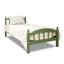 Bed HOBEL V-LANA-03 WOOD 90X200 6003 OLIVE GREEN (3) 