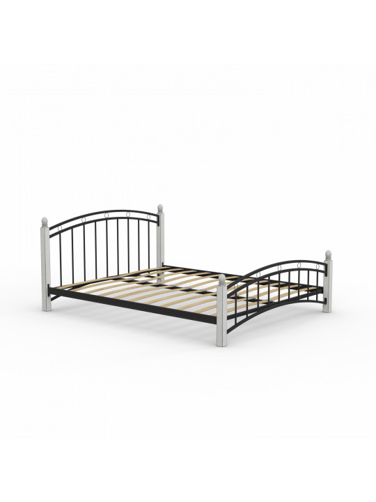 Кровать HOBEL V-LANA-01 160X200 METAL BLACK/ANTIC GREY (3) 