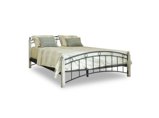 Bed HOBEL V-LANA-01 160X200 METAL BLACK/ANTIC GREY (3) 