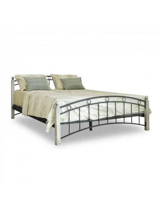 Bed HOBEL V-LANA-01 160X200 METAL BLACK/ANTIC GREY (3) 
