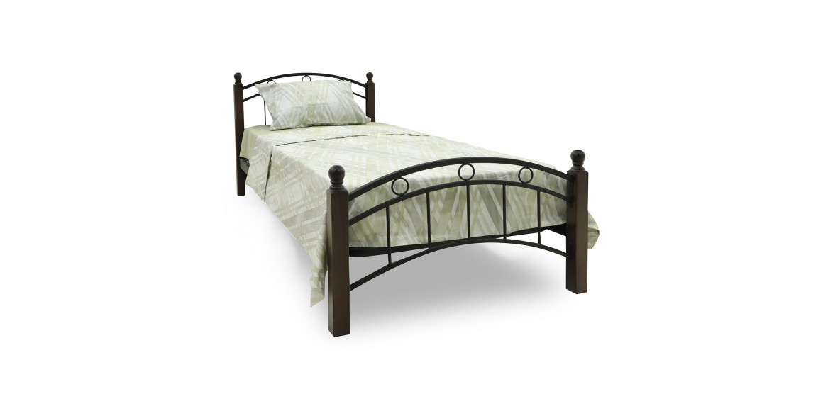 Кровать HOBEL V-LANA-01 90X200 METAL BLACK / BROWN PIGMENT (3) 
