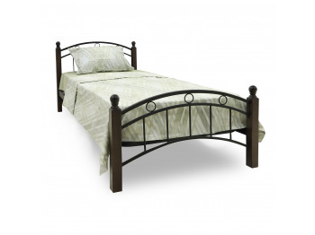 Bed HOBEL V-LANA-01 90X200 METAL BLACK / BROWN PIGMENT (3) 