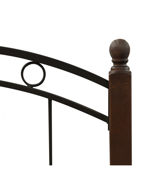 Кровать HOBEL V-LANA-01 90X200 METAL BLACK / BROWN PIGMENT (3) 