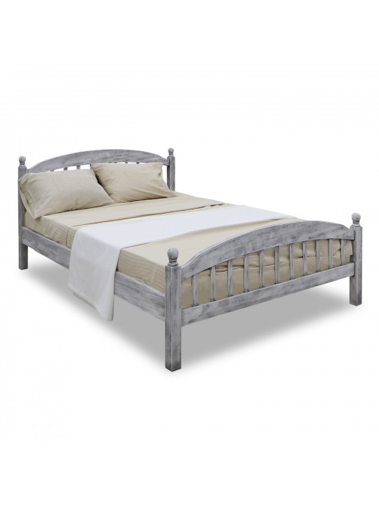 Кровать HOBEL V-LANA-03 WOOD 140X200 ANTIK GREY (3) 