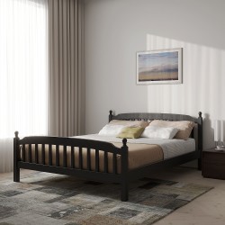Bed HOBEL V-LANA-03 WOOD 160X200 CHOCOLATE PIGMENT LM (4) 