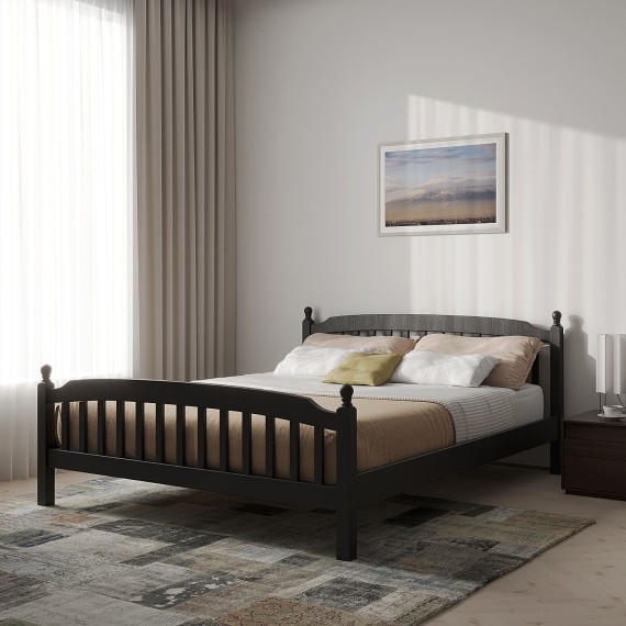 Bed HOBEL V-LANA-03 WOOD 160X200 CHOCOLATE PIGMENT LM (4) 