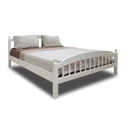 Bed HOBEL V-LANA-03 WOOD 160X200 WHITE LM (4) 