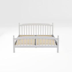 Bed HOBEL V-LANA-03 WOOD 160X200 WHITE LM (4) 