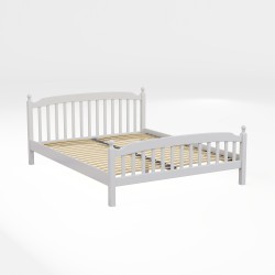 Bed HOBEL V-LANA-03 WOOD 160X200 WHITE LM (4) 