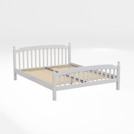 Bed HOBEL V-LANA-03 WOOD 160X200 WHITE LM (4) 