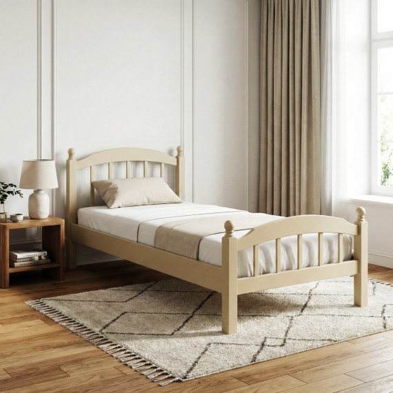 Մահճակալ HOBEL V-LANA-03 WOOD 90X200 1019 GREY BEIGE (3) 