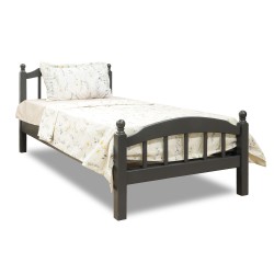 Bed HOBEL V-LANA-03 WOOD 90X200 7021 BLACK GREY (3) 