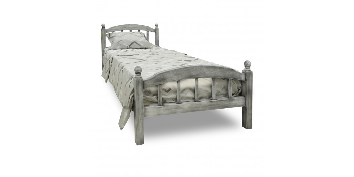 Кровать HOBEL V-LANA-03 WOOD 90X200 ANTIK GREY (3) 