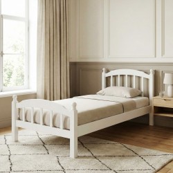 Bed HOBEL V-LANA-03 WOOD 90X200 WHITE (3) 