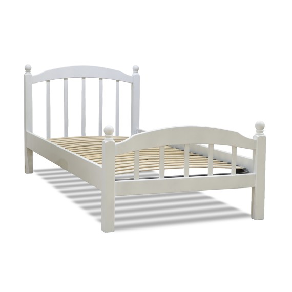 Кровать HOBEL V-LANA-03 WOOD 90X200 WHITE (3) 