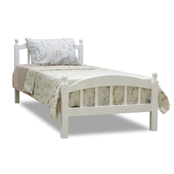 Кровать HOBEL V-LANA-03 WOOD 90X200 WHITE (3) 