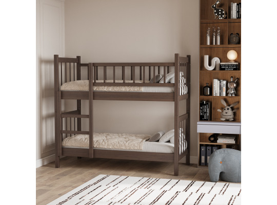 Մանկական մահճակալ HOBEL TWO-STOREY EX-B53 90X190 BROWN PIGMENT (7) 