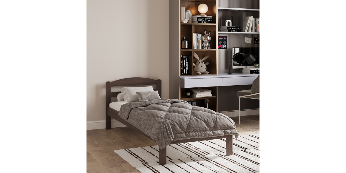 Bed for children HOBEL V-GRAIN-01 80X190 BROWN PIGMENT (3) 