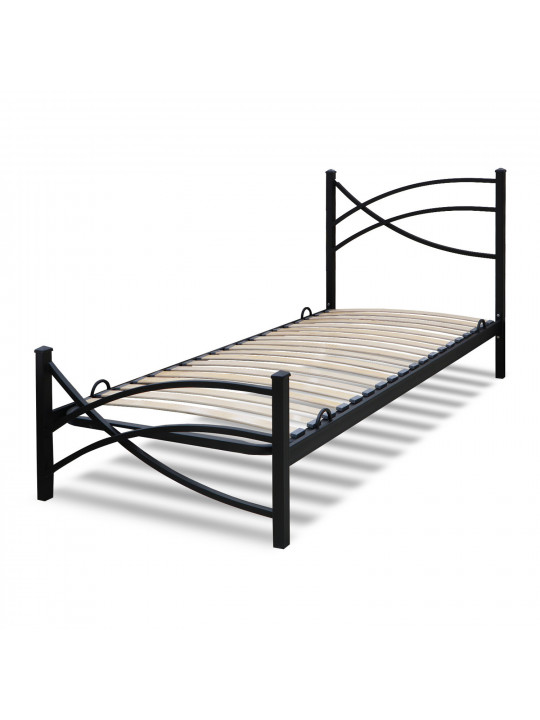 Bed HOBEL WMX-B-100 90x200 METAL BLACK/BLACK (3) 