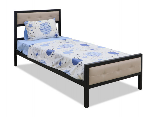 Bed HOBEL WMX-B-101 90x200 BLACK/BEIGE (3) 