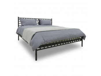 Кровать HOBEL WMX-B-93 160x200 METAL BLACK/BLACK (3) 