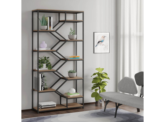 Книжный шкаф и стеллаж HOBEL DAVEN BLACK METAL/K004 (1) 