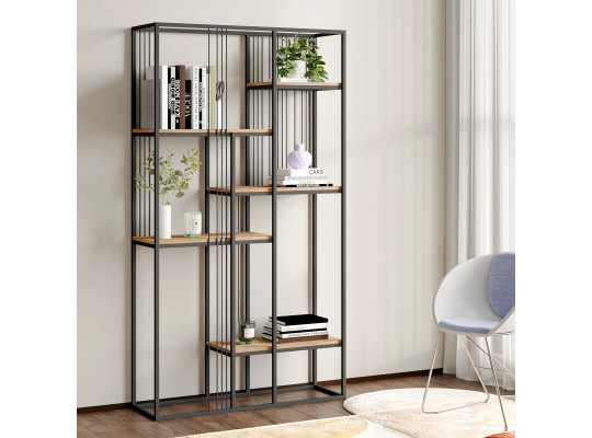 Книжный шкаф и стеллаж HOBEL LANFEN 100 BLACK METAL/ K004 (1) 