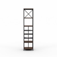 Bookcase & shelving HOBEL LANFEN M-110 BLACK/GLASS FM/K090 (1) 
