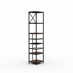 Bookcase & shelving HOBEL LANFEN M-110 BLACK/GLASS FM/K090 (1) 