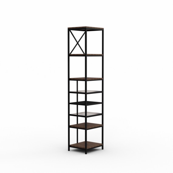 Գրապահարան և դարակաշար HOBEL LANFEN M-110 BLACK/GLASS FM/K090 (1) 
