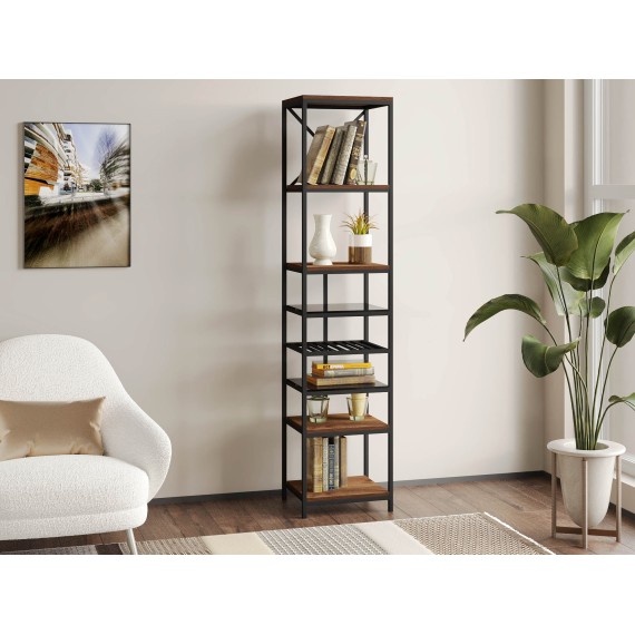 Գրապահարան և դարակաշար HOBEL LANFEN M-110 BLACK/GLASS FM/K090 (1) 