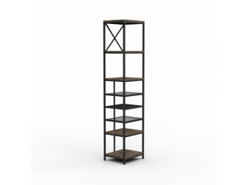 Bookcase & shelving HOBEL LANFEN M-110 METAL BLACK/ GLASS/ K354 (1) 