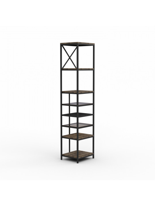 Գրապահարան և դարակաշար HOBEL LANFEN M-110 METAL BLACK/ GLASS/ K354 (1) 