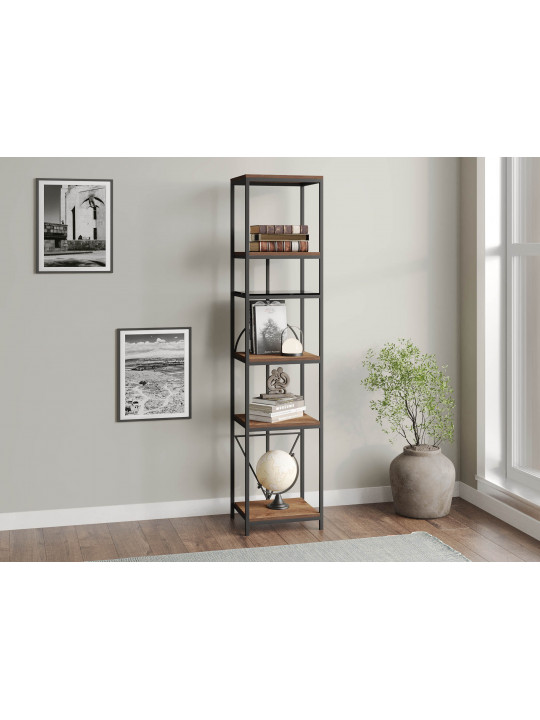 Bookcase & shelving HOBEL LANFEN M-111 BLACK/GLASS FM/K354 (1) 