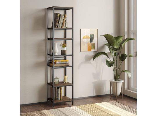 Գրապահարան և դարակաշար HOBEL LANFEN M-112 BLACK/GLASS /K090 (1) 