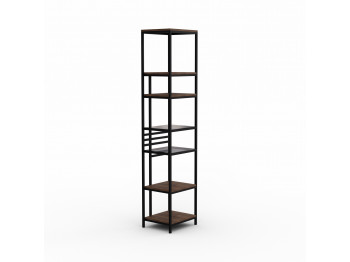 Bookcase & shelving HOBEL LANFEN M-112 BLACK/GLASS /K090 (1) 