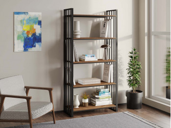 Bookcase & shelving HOBEL LANFEN M102 METAL BLACK K090 (1) 